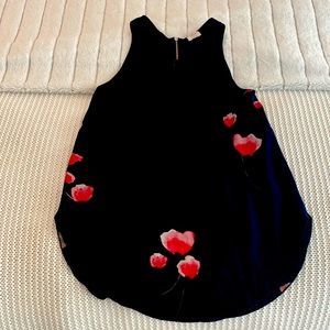 Wilfred Black Blouse with Floral Pattern